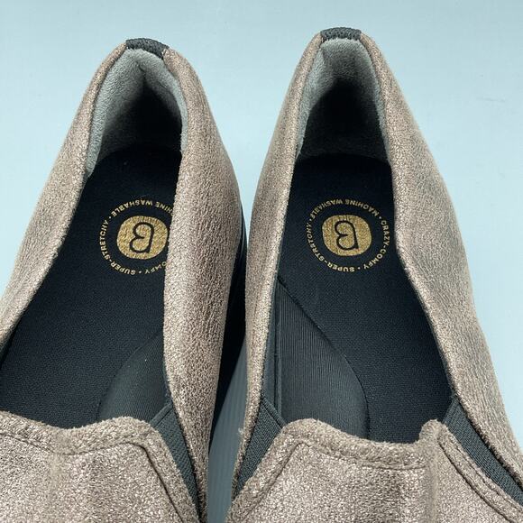 NEW Bzees Women’s Free Spirit Washable Slip On Loafer Bronze Size 11M - Picture 6 of 10